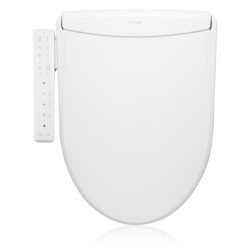Brondell Swash Thinline T22 Luxury Bidet Toilet Seat with Side Arm Control, White