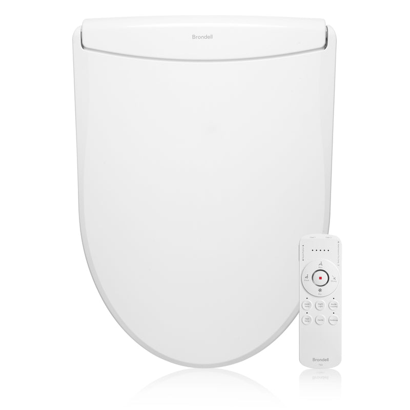 Brondell Swash Thinline T44 Luxury Bidet Toilet Seat with Remote, White