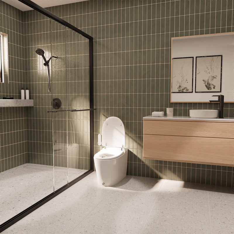 Brondell Coit KBT-900 Integrated Smart Bidet Toilet, Elongated, 1.28 GPF