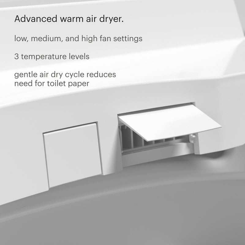 Brondell Coit KBT-900 Integrated Smart Bidet Toilet, Elongated, 1.28 GPF