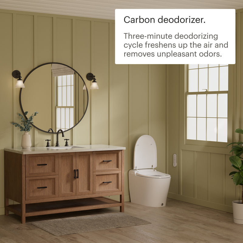 Brondell Coit KBT-900 Integrated Smart Bidet Toilet, Elongated, 1.28 GPF