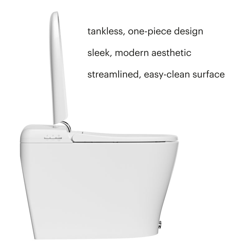Brondell Coit KBT-900 Integrated Smart Bidet Toilet, Elongated, 1.28 GPF