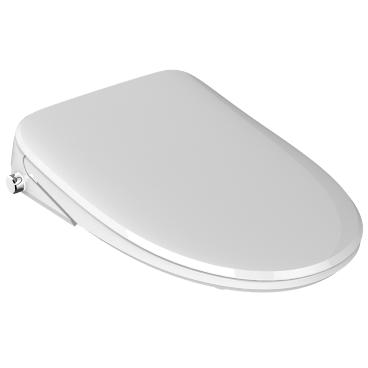 Trone Doccia BS2G Electronic Bidet Toilet Seat with Remote, Elongated, White