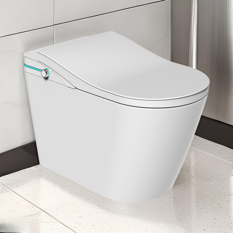 Trone Sanvia STK1 Smart Bidet Toilet with Auto Lid, Auto Flush & Heated Seat, White