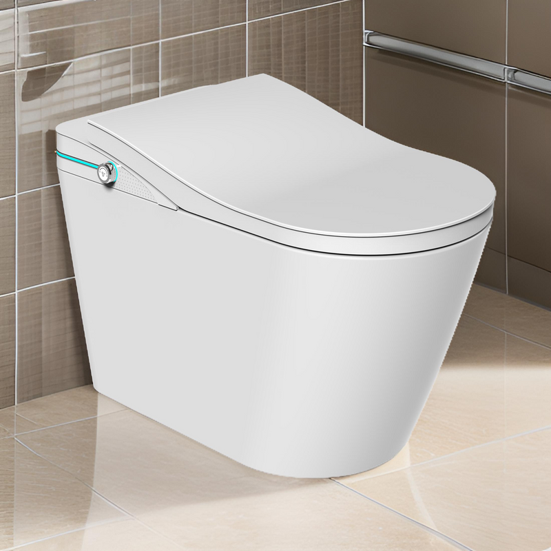 Trone Sanvia STK1 Smart Bidet Toilet with Auto Lid, Auto Flush & Heated Seat, White