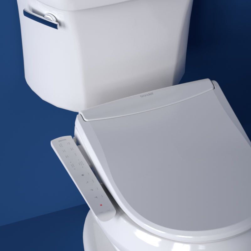 Brondell Swash Thinline T22 Luxury Bidet Toilet Seat with Side Arm Control, White