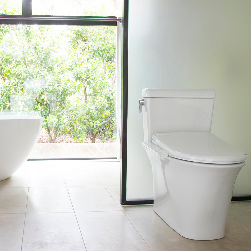 Brondell Swash Thinline T22 Luxury Bidet Toilet Seat with Side Arm Control, White