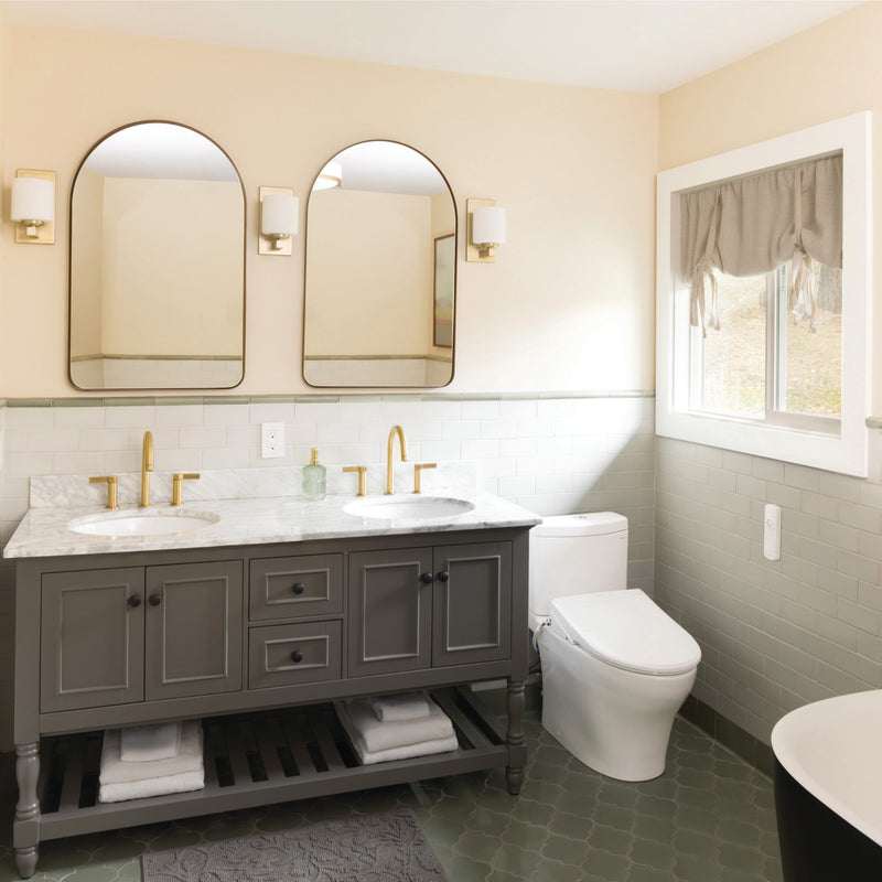 Brondell Swash Thinline T44 Luxury Bidet Toilet Seat with Remote, White