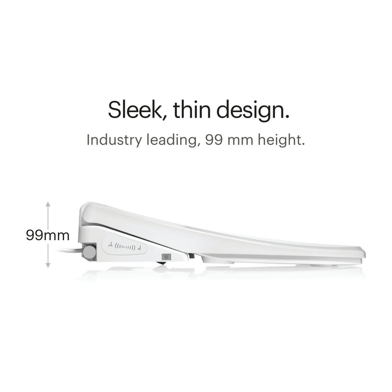 Brondell Swash Thinline T44 Luxury Bidet Toilet Seat with Remote, White