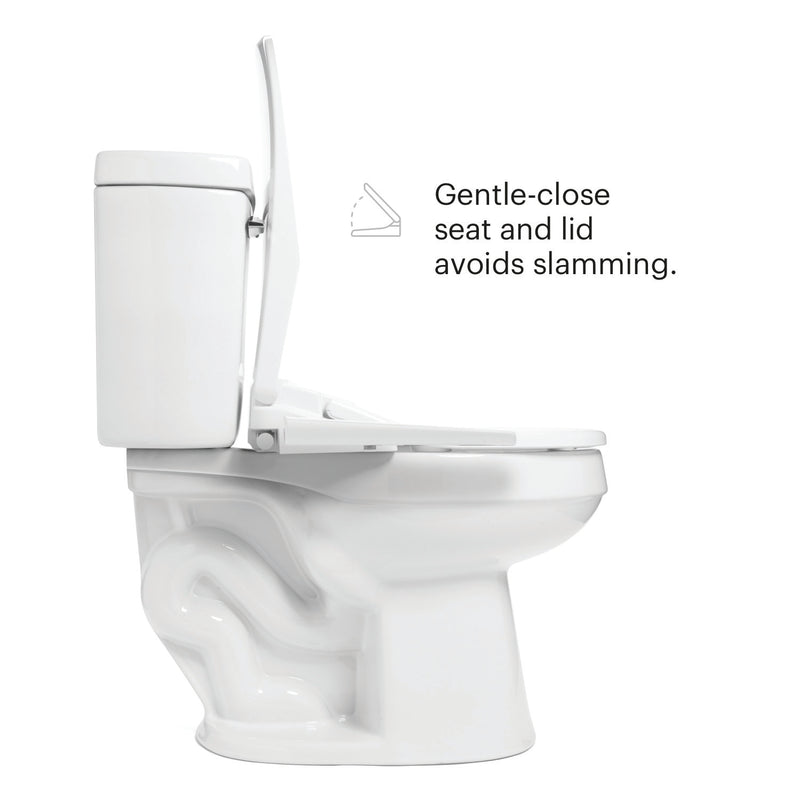 Brondell Swash Thinline T44 Luxury Bidet Toilet Seat with Remote, White