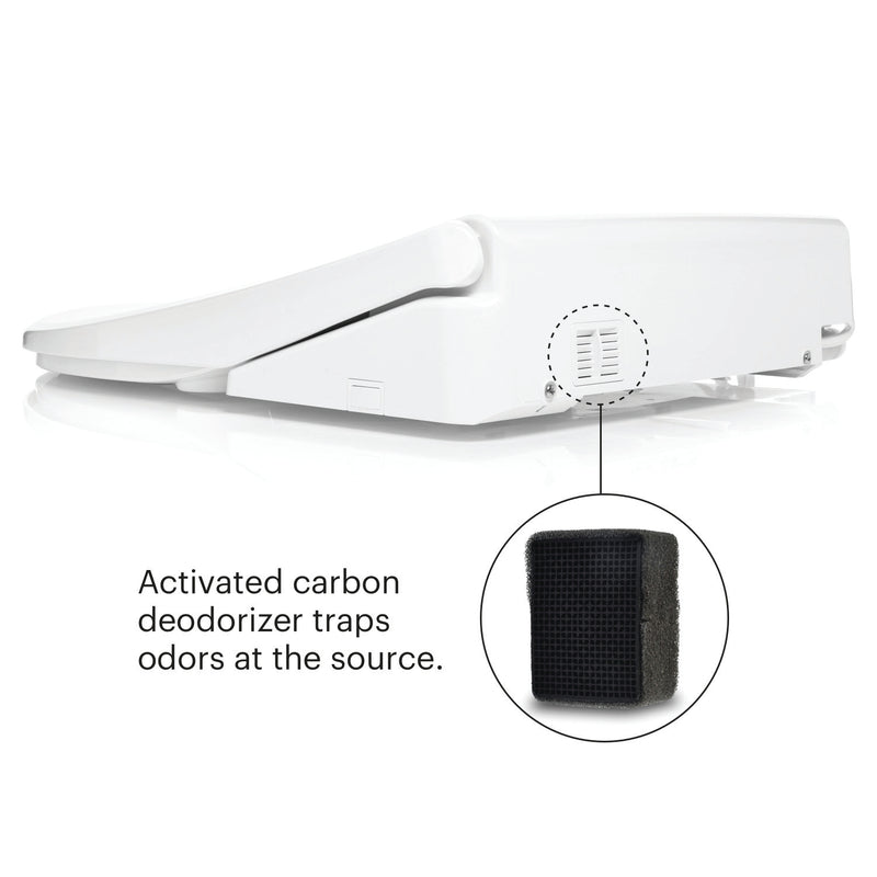 Brondell Swash Thinline T44 Luxury Bidet Toilet Seat with Remote, White