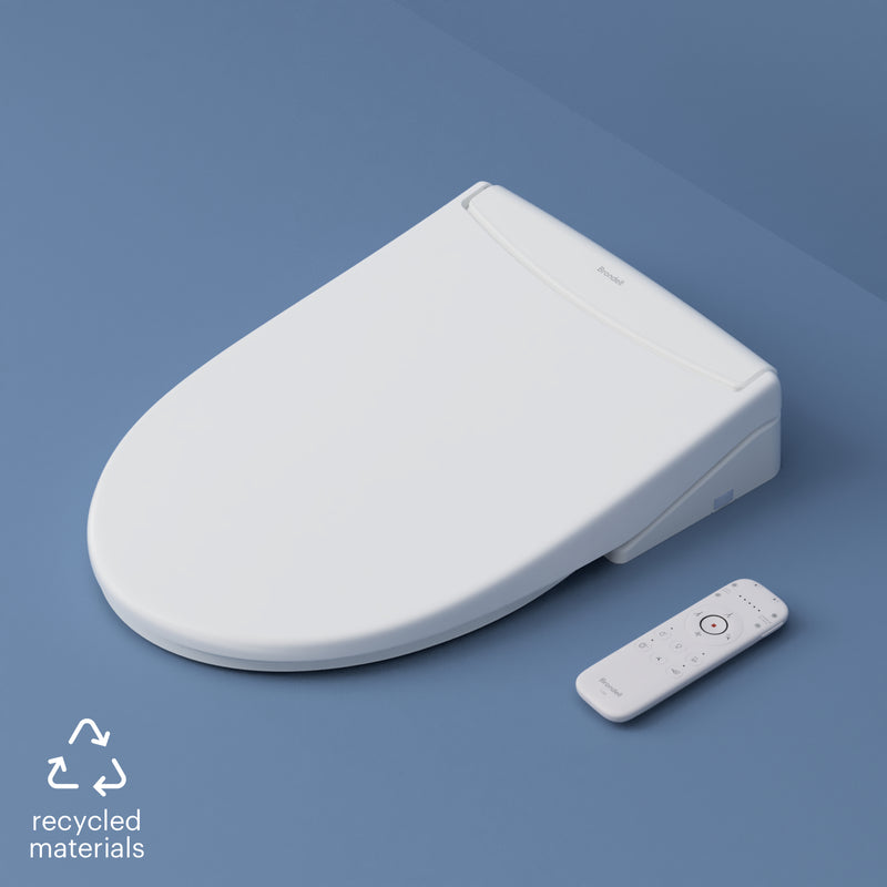 Brondell Swash Eco Thinline T66 Luxury Bidet Toilet Seat with Remote, Elongated, White