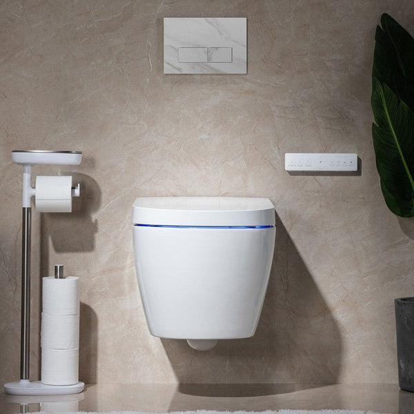 Trone Vivenza STV7216 Wall-Hung Tankless Smart Bidet Toilet with Heated Seat & Auto Flush