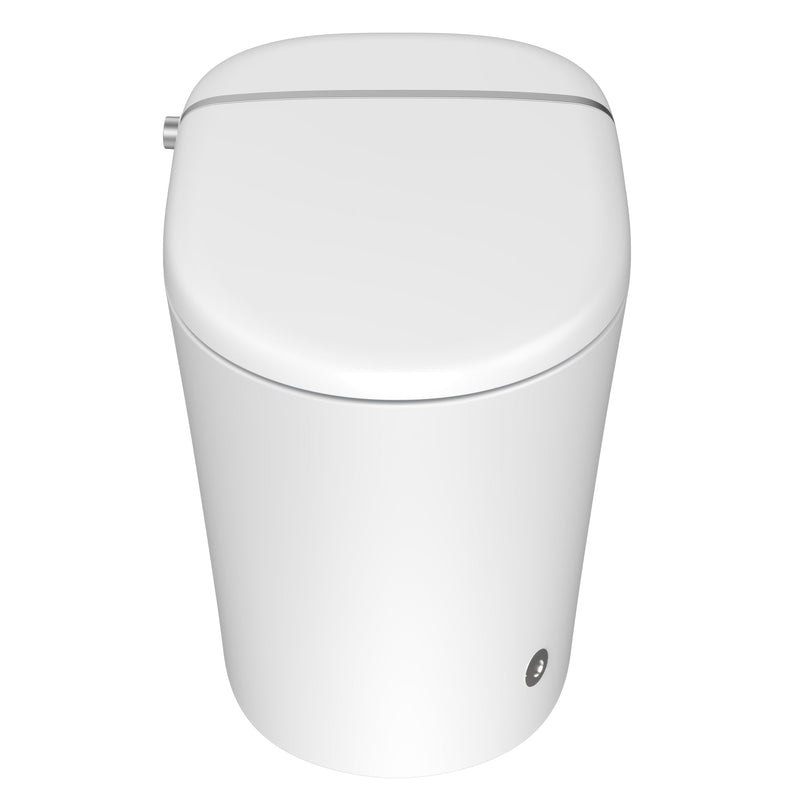 ANZZI ENVO Aura Smart Bidet Toilet, 1.28 GPF, with Remote, Auto Flush & Heated Seat, White