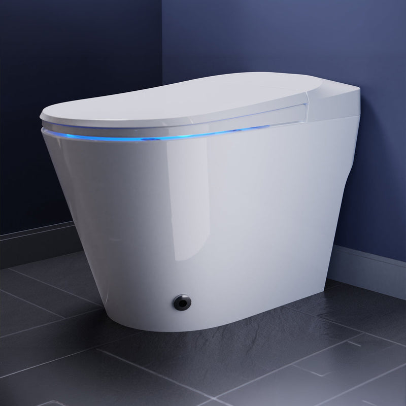 ANZZI ENVO Echo Smart Bidet Toilet, 1.28 GPF, Touchless with UV Nozzle Sterilization